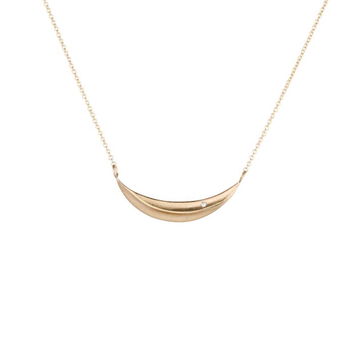 Gold and Diamond Wisp Necklace for wholesale by Corey Egan