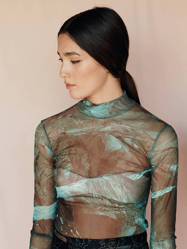 eikō ai - Vente Chemisier – femme - Mara Top - Paysage7