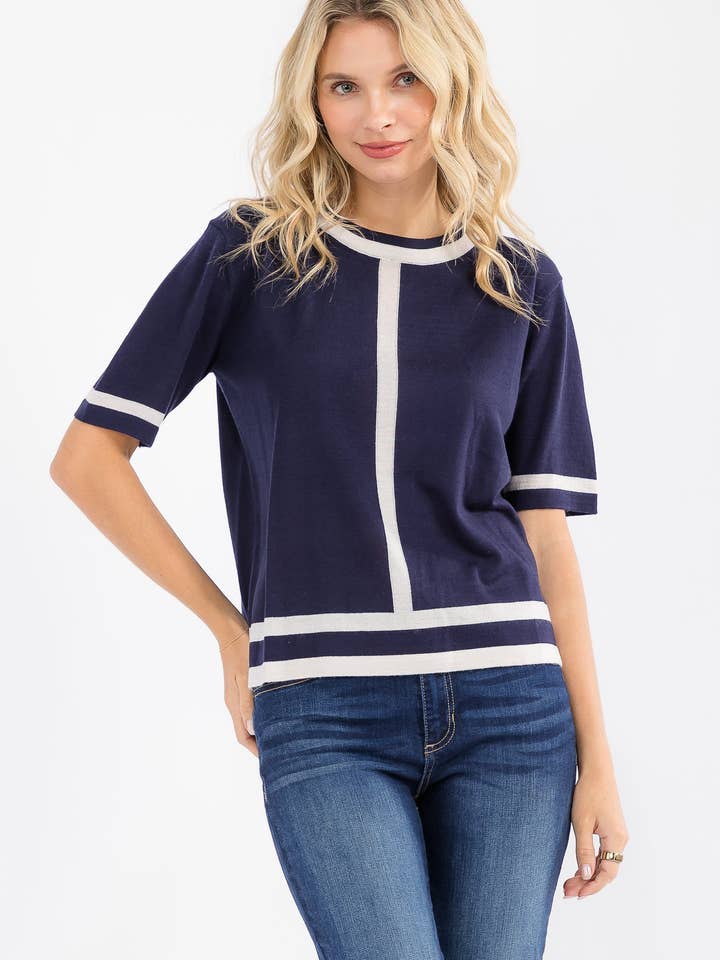 Haut de pull Mira Mariner pour la vente par Brad & Rena Apparel