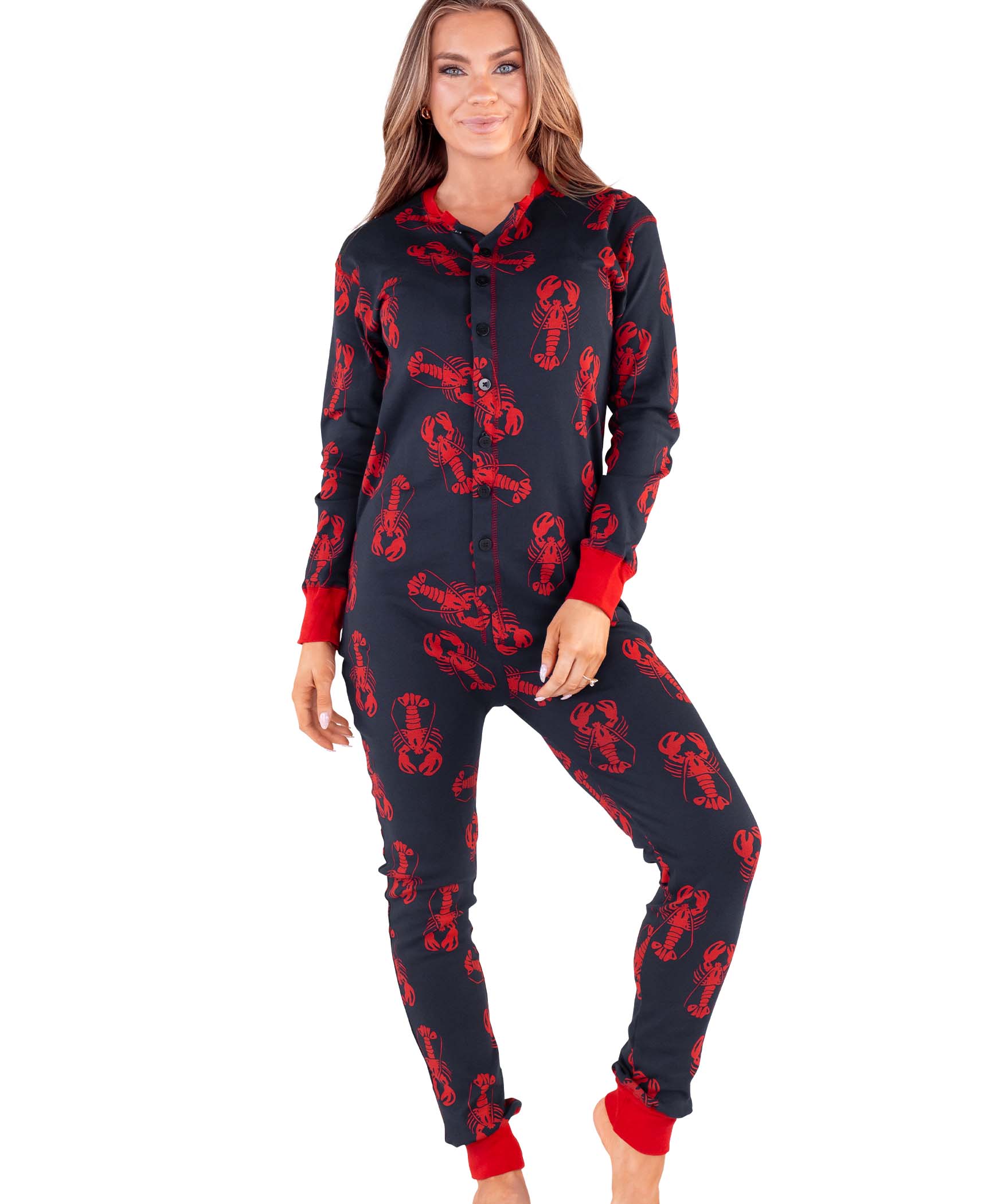 Lazy One - Vente Combinaison pyjama – unisexe - Flapjack Bleu Homard Adulte3