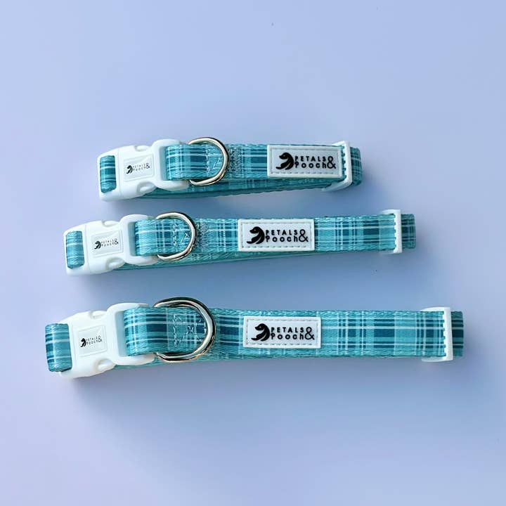 Coastal Plaid Collar for wholesale by Petals & Pooch