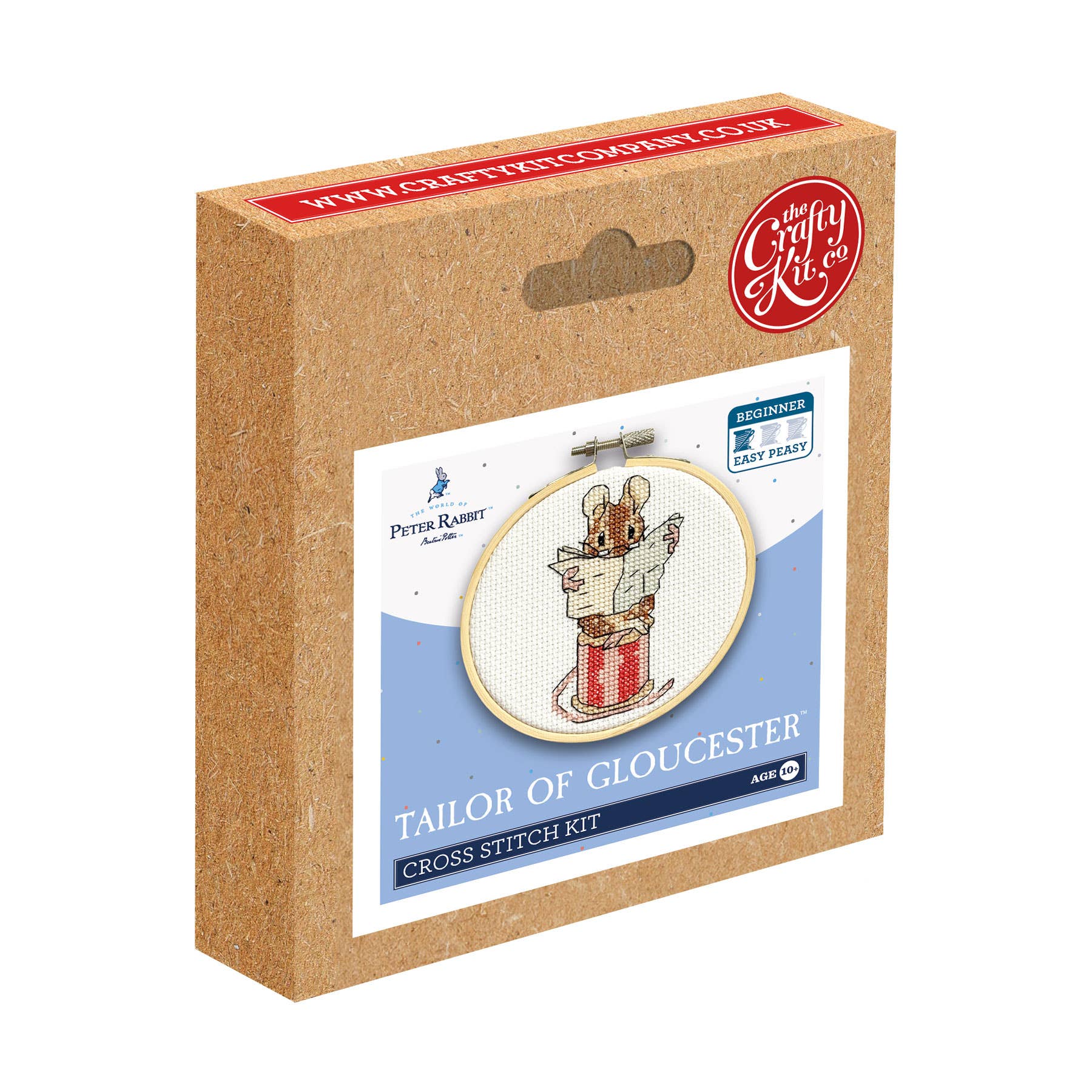 The Crafty Kit Company - Wholesale Embroidery/Cross Stitch Supplies - Beatrix Potter - Tailor of Gloucester Mini Cross Stitch Kit2