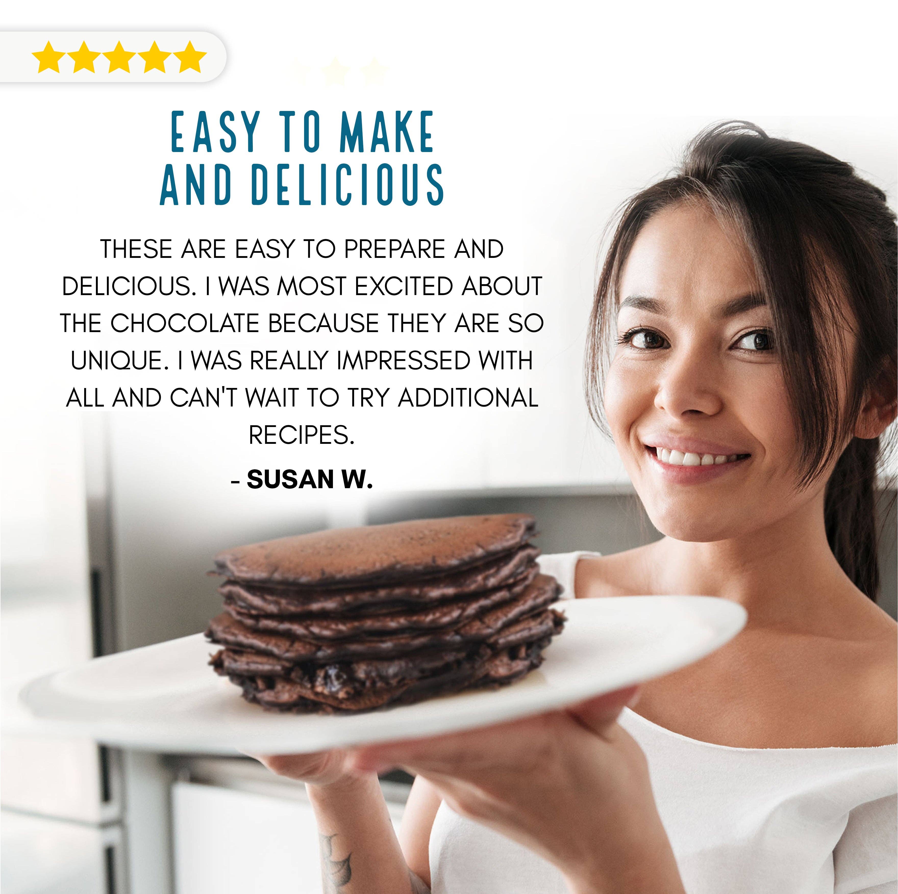 LusOasis – Engroshandel Pandekagemix – Raw Chocolatey Veganer, Glutenfri, Keto Venlig Bagning Mix2