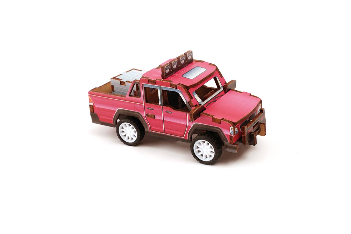 Graine Créative - Wholesale Toy Car/Truck - Kids - 3D WOOD MODEL PICKUP VEHICLE2
