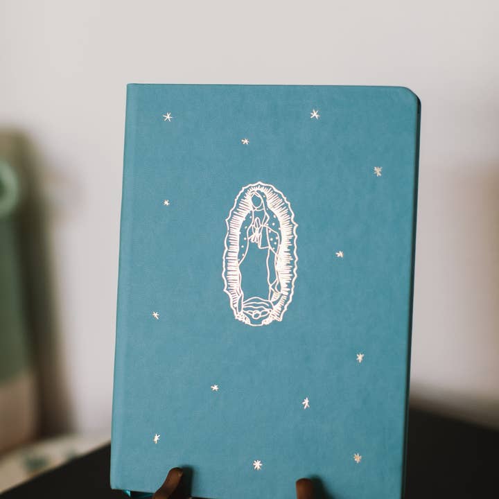 Elisa M Torres - Artist & Designer - Wholesale Notebook - Our Lady of Guadalupe Notebook with Gold Detailing5