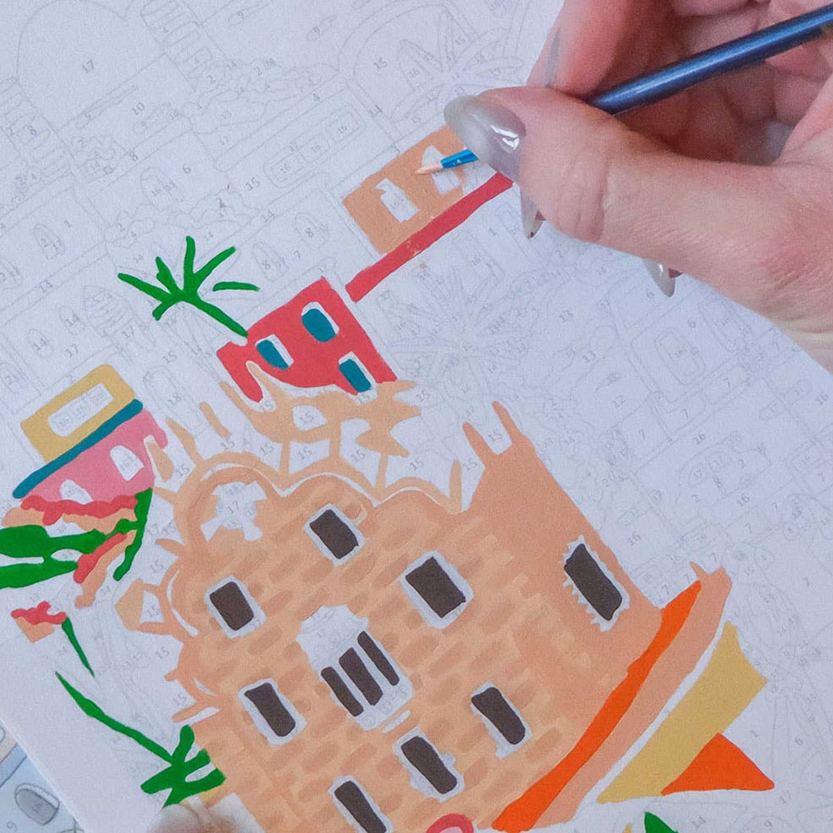 La Petite Épicerie – Großhandel Kunstdruck – Paint-by-Numbers-Set – Barcelona von DazlStudio1