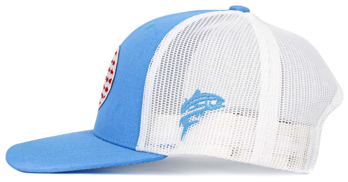 KBETHOS – wholesale Trucker hat – Unisex – USA Fish Flag Mesh Back Ballcap22