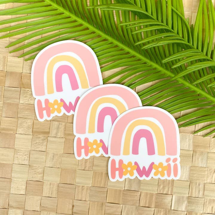 Design Jord - Wholesale Sticker - Hawaiian Rainbow Sticker