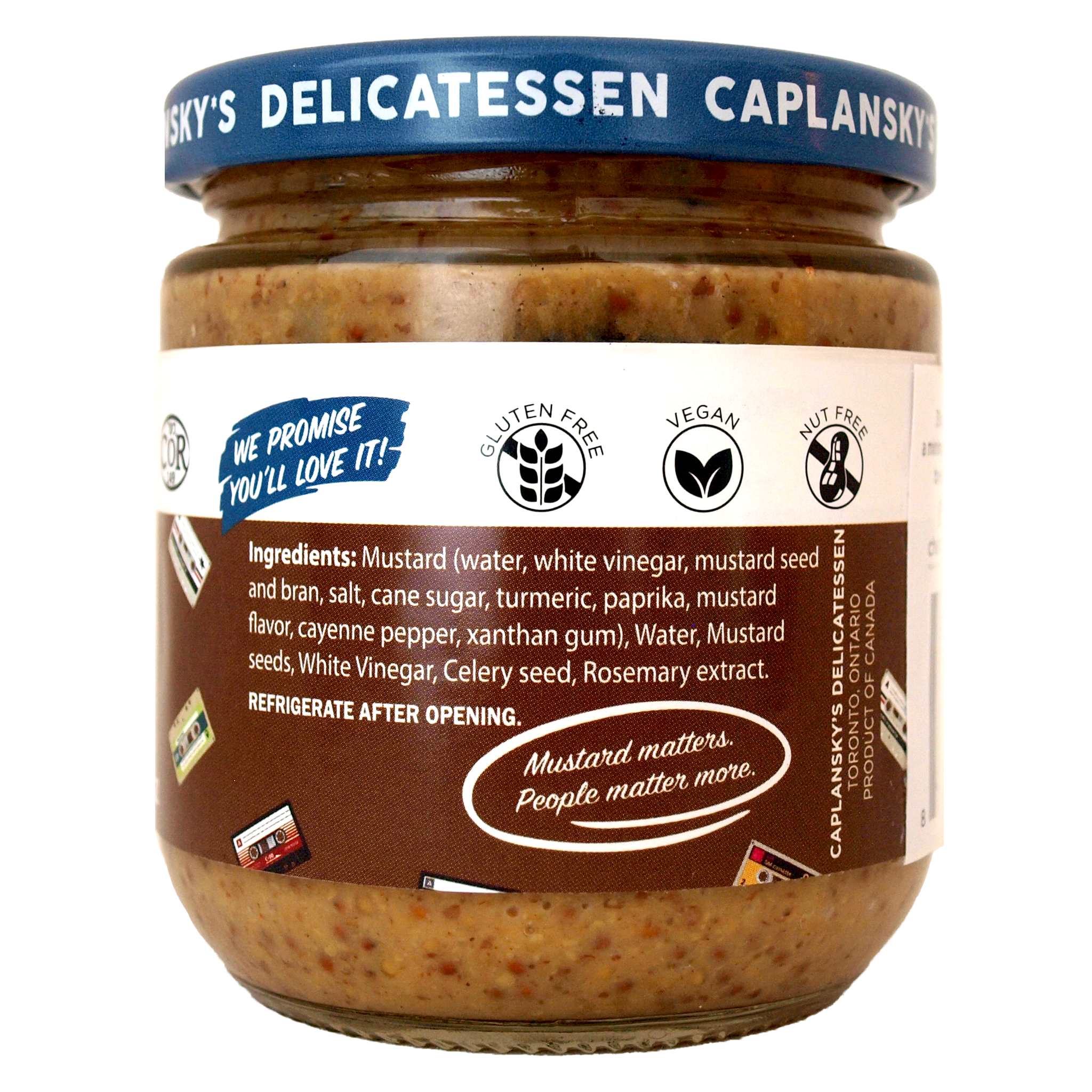 Caplansky's Deli Mustard - Wholesale Mustard - Caplansky's Deli Old Fashioned Mustard 235 ml - 8 oz. jar1