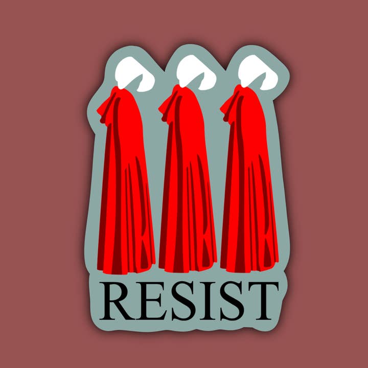 Indigo Maiden - Wholesale Sticker - Resist Handmaid Feminist Sticker