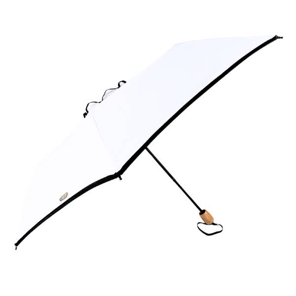 Sun Bella - Wholesale Umbrella – Women's - UPF50+ Compact Cosmopolitan UV Sun Umbrella - White with black trim9