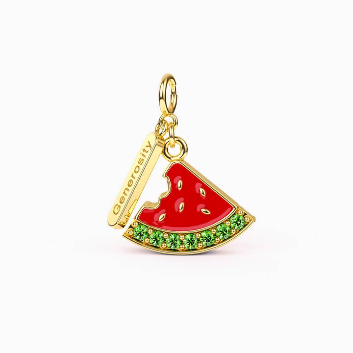 Fruits of Spirit Generosity Watermelon Charm for wholesale by Vanimy Jewelry