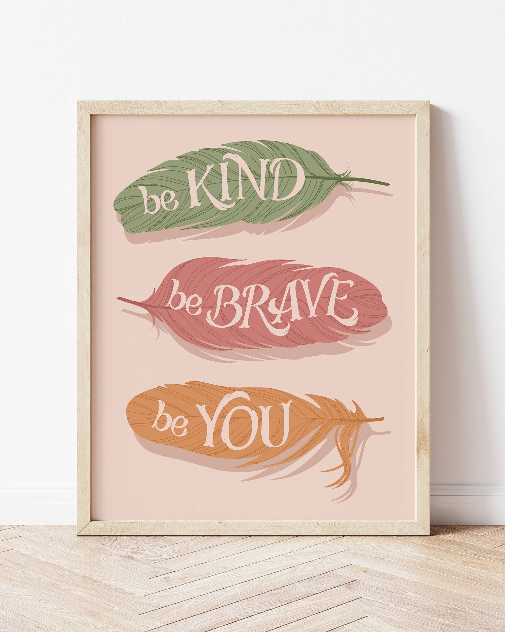 Be Brave, Be Kind, Be You Art Print for wholesale by hey, alissandra