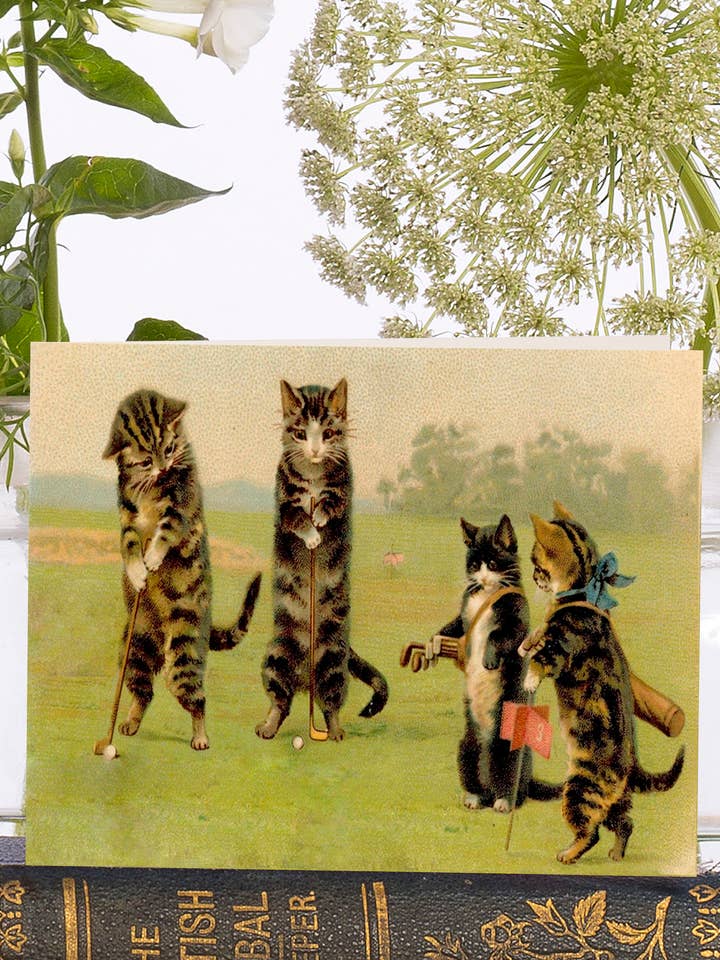 VT0022P ~ Little Vintage wenskaart voor wholesale door Madame Treacle (We cover US import duty)