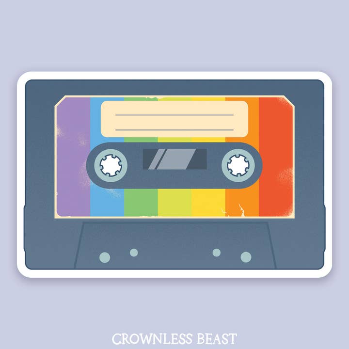 Adhesivo Rainbow Mixtape para venta al por mayor de Crownless Beast