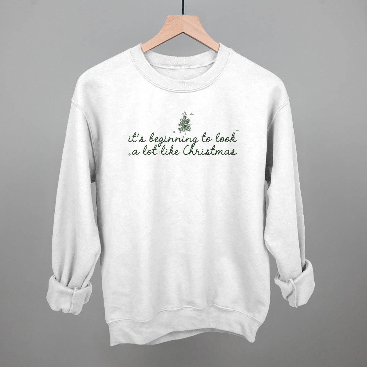 Ivy + Cloth - Wholesale Graphic Sweatshirt - Women's - It's Beginning To Look A Lot Like Christmas (Green)11