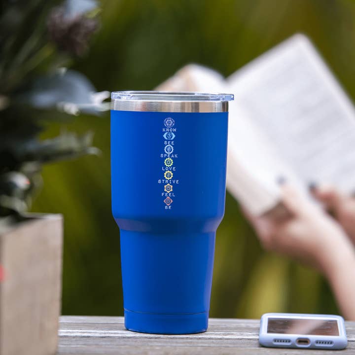 Soulful Wear - Wholesale Insulated mug/tumbler - Vertical Chakras Tumbler5