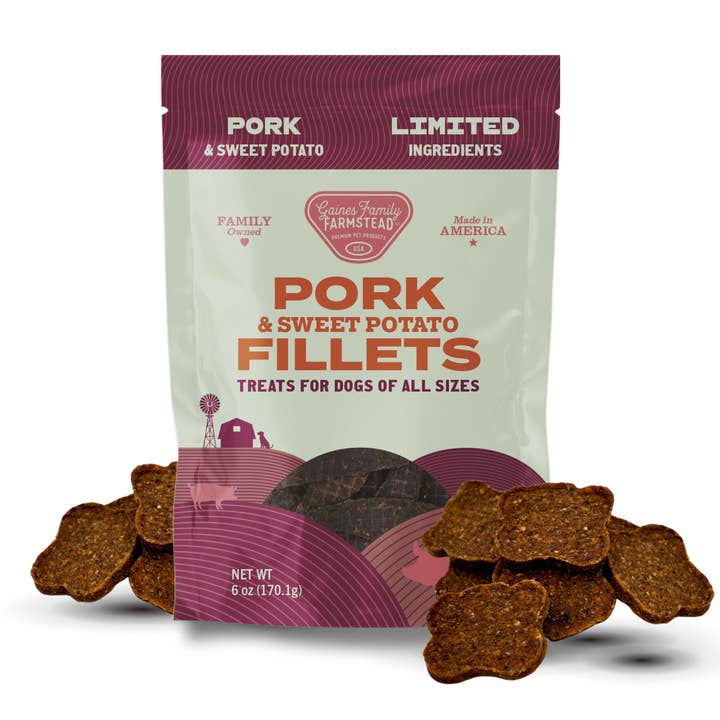 Sweet Potato and Pork Fillets for wholesale by Gaines Family Farmstead