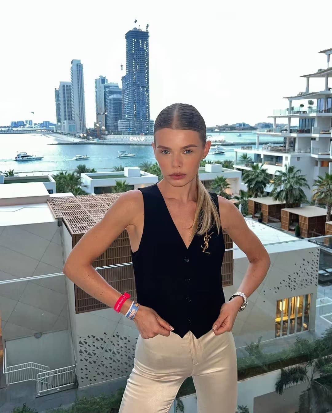 Sweetkama - Wholesale Suit Vest - Women's - Ladies Solid Color Sleeveless V-Neck Vest A1953115