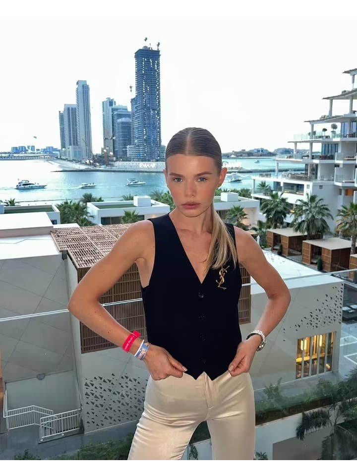 Sweetkama - Wholesale Suit Vest - Women's - Ladies Solid Color Sleeveless V-Neck Vest A1953115