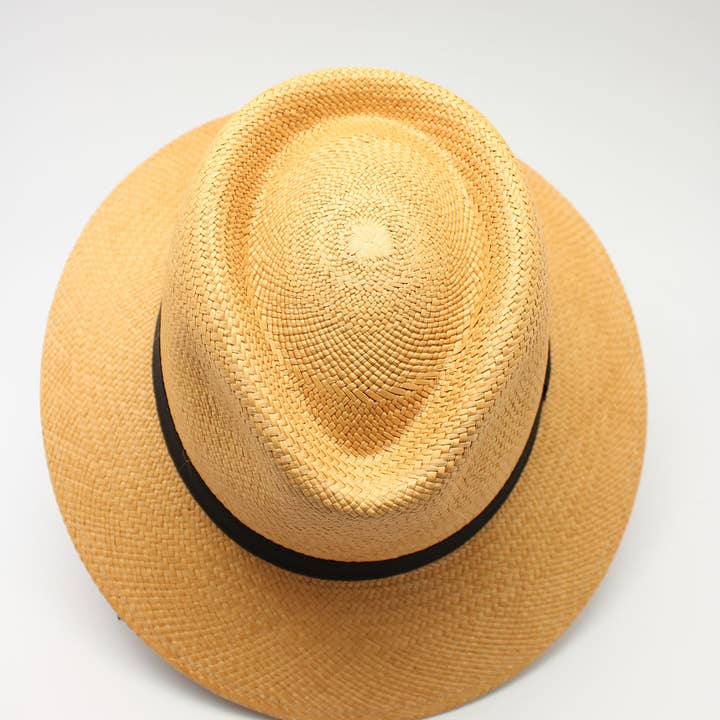 Hologramme Paris - Venta al por mayor Sombrero de paja - Unisex - Panamá — 97020 Tabaco