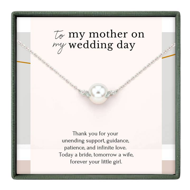 Gift for Mother of the Bride Wedding Day - Pearl Necklace for wholesale by hope love shine