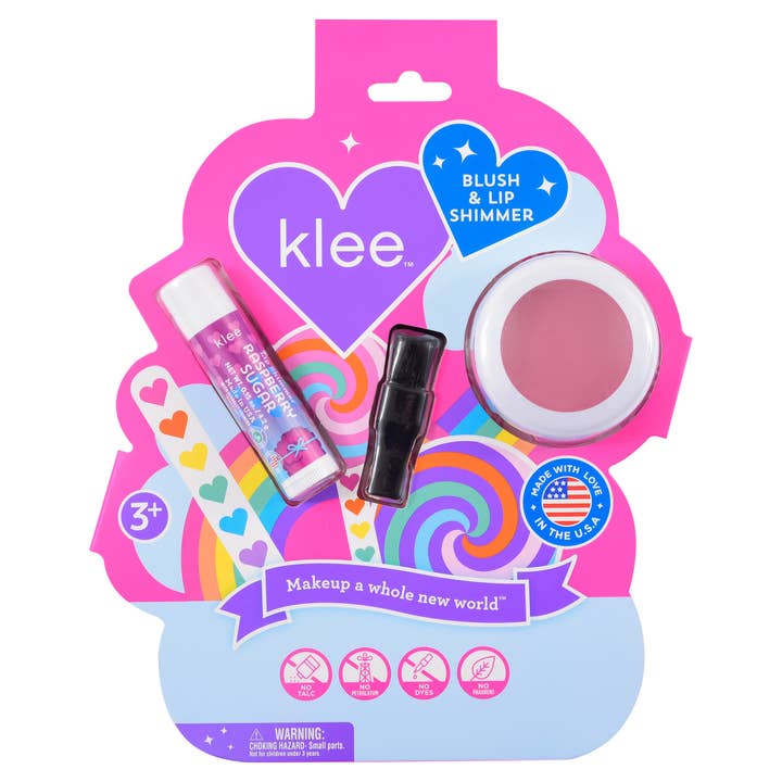 Klee Naturals - Wholesale Kids Makeup - Kids - NEW!! Seabreeze Spark - Blush and Lip Shimmer Set