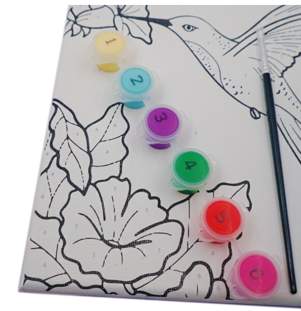 Angels Craft - Wholesale Paint Set - Canvas Paint Set - Color by Number, 7.5 x 11.4 x 0.6in1