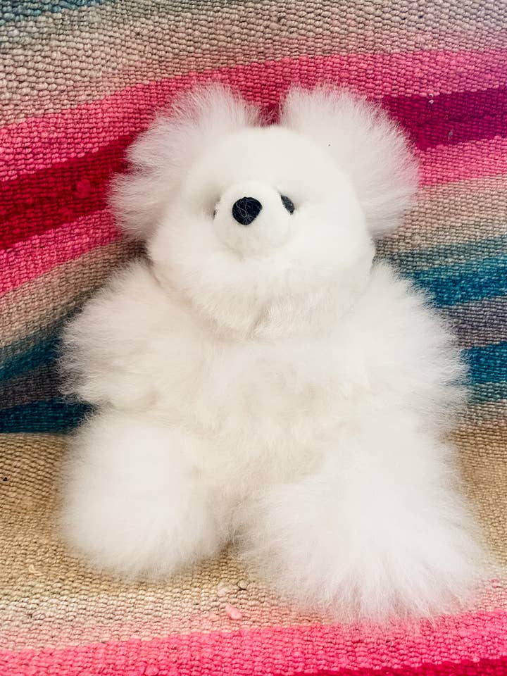 10" Alpaca Bear Stuffy for wholesale by Asher Market