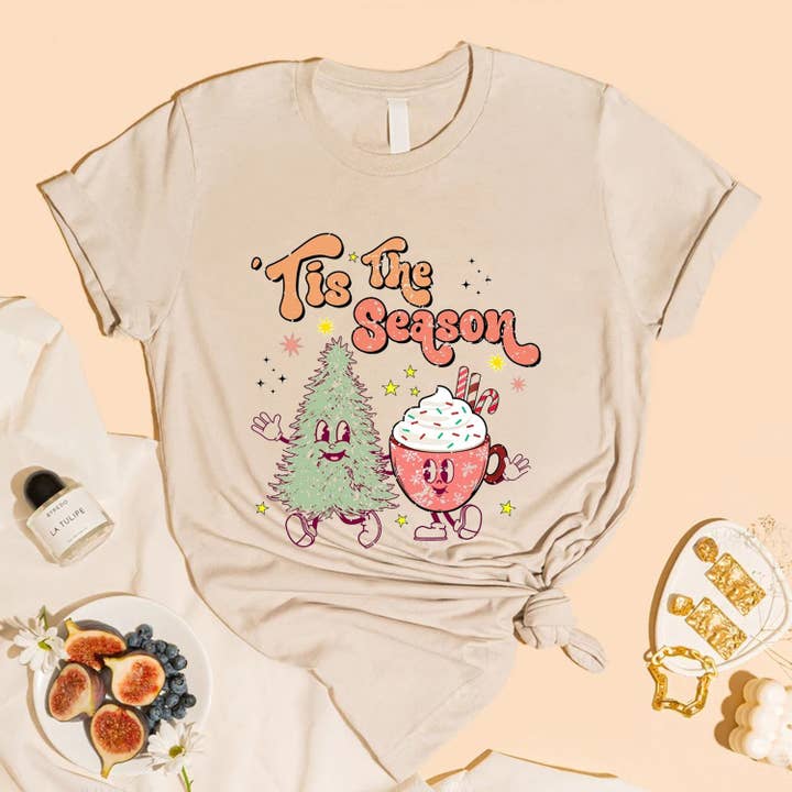 STARCHIS - Wholesale Screen Printed T-Shirt - Women's - Tis the season7