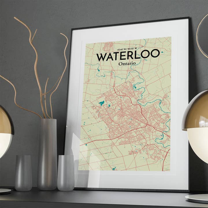 OurPoster.com - Wholesale Poster - Waterloo City Map Poster2
