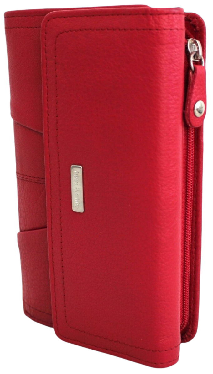 hide & chic – Engroshandel Tegnebog - Dame – RFID pung i fuldnarvet koskindslæder. Sort, brun, blå eller rød. Stil nr. 21004 Hide & Chic18