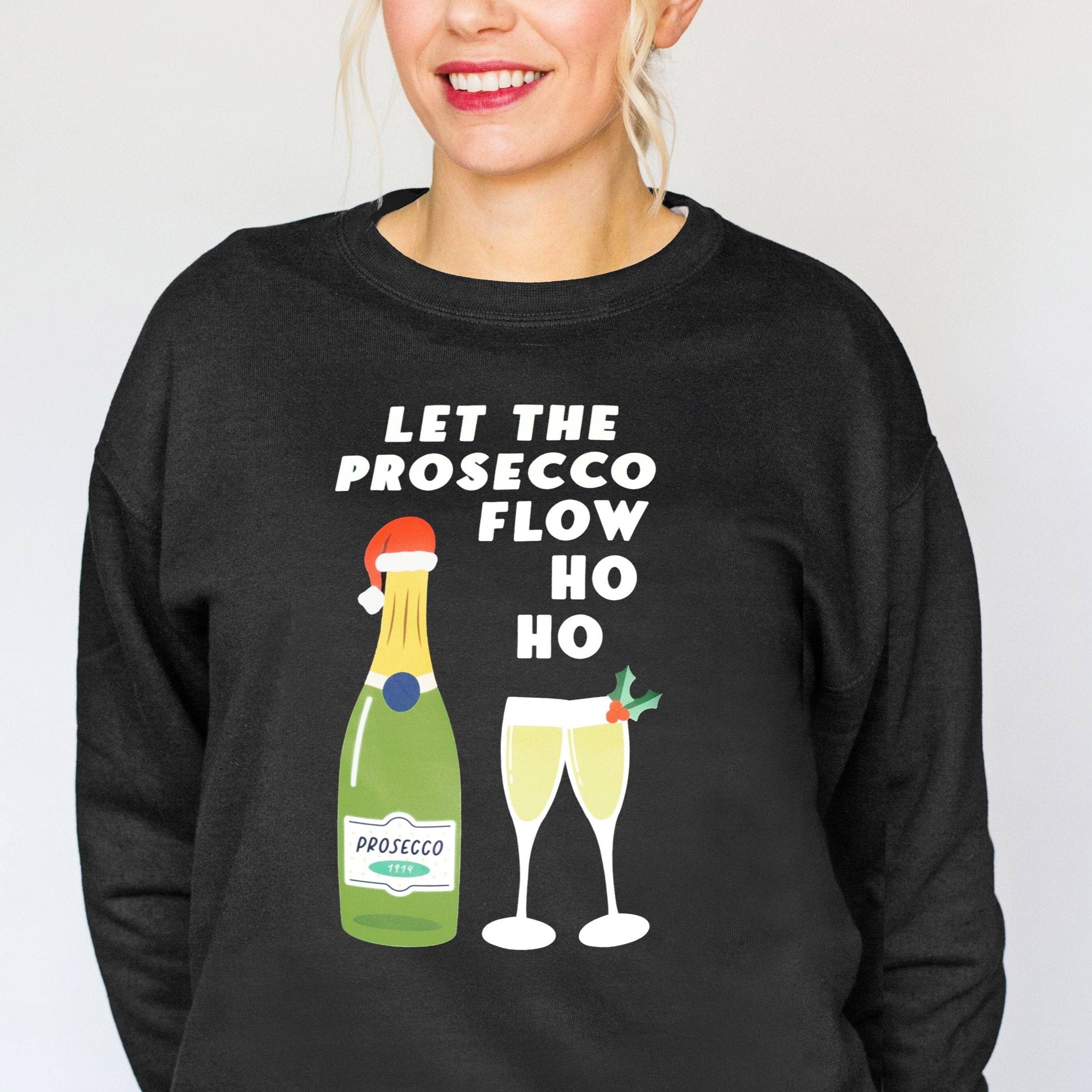 Of Life & Lemons - Wholesale Graphic Sweatshirt - Unisex - Funny Prosecco Christmas Jumper1
