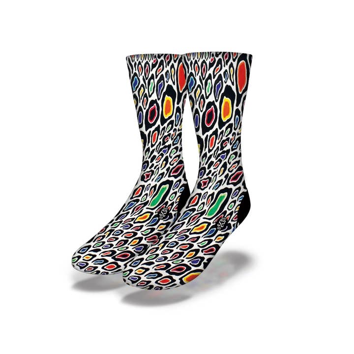 Colorful Peacock Socks for wholesale by Savvy Sox
