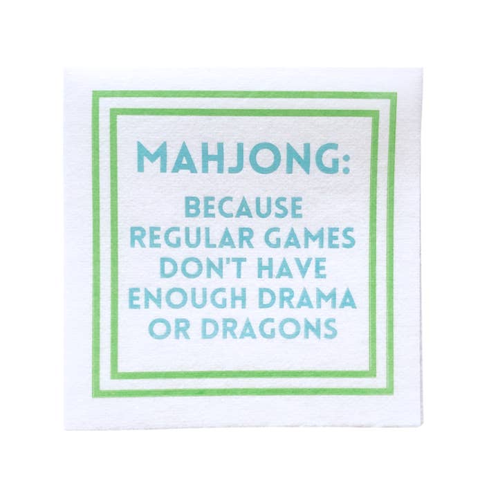 My Fair Mahjong - Wholesale Disposable Napkin - MAHJONG NAPKINS | 5'' x 5'' Luxury, Linen-Feel, Eco-Friendly7