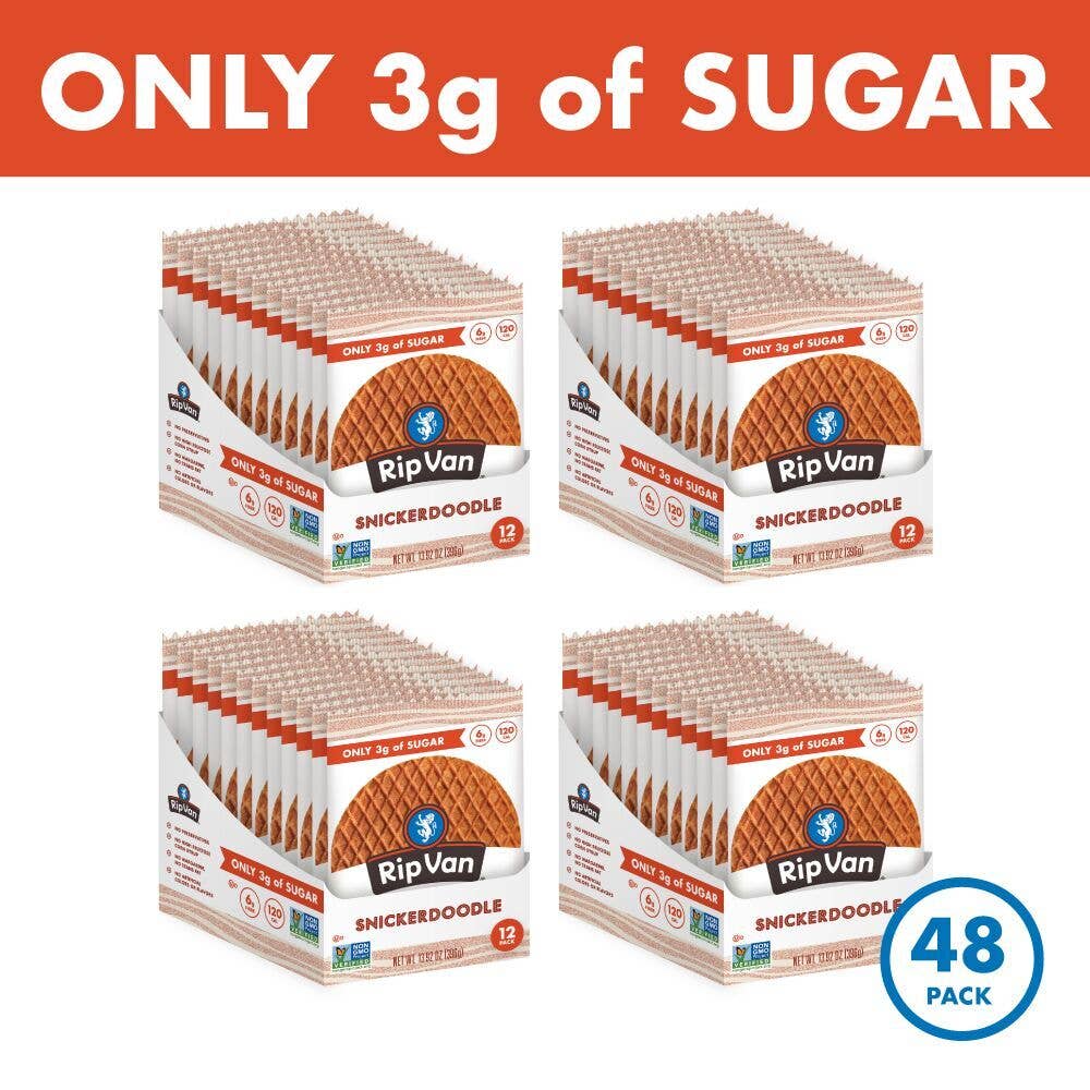 Rip Van - Wholesale Cookie - Rip Van Wafels–  Snickerdoodle, Low Sugar Stroopwafels2