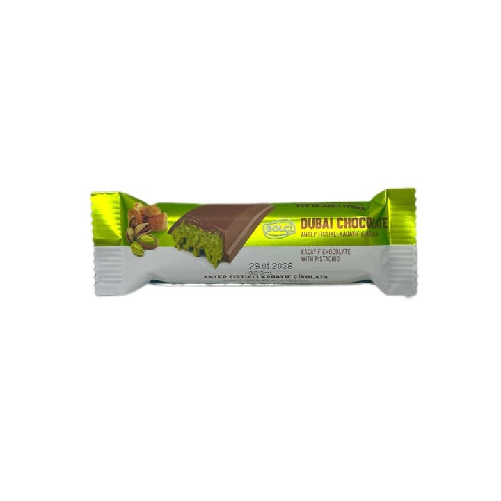 Aladdin - Wholesale Chocolate Bar - Antep Pistachio & Kadayif Dubai Chocolate Bar - 30g