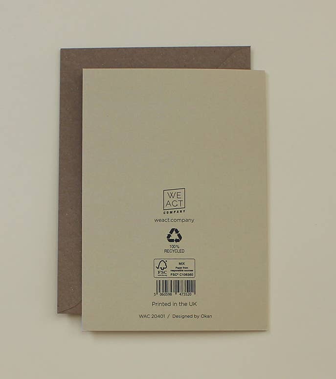 We Act Company - Wholesale Everyday Greeting Card - Butterflies Dictionary Art Card - WAC205151