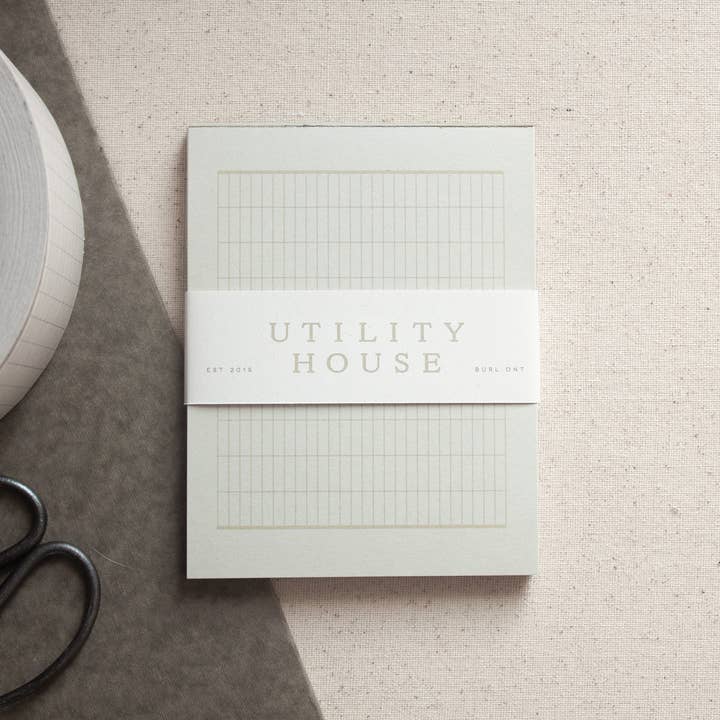 Utility House Design Co. - Wholesale Notepad - Grid Habit Tracker Notepad