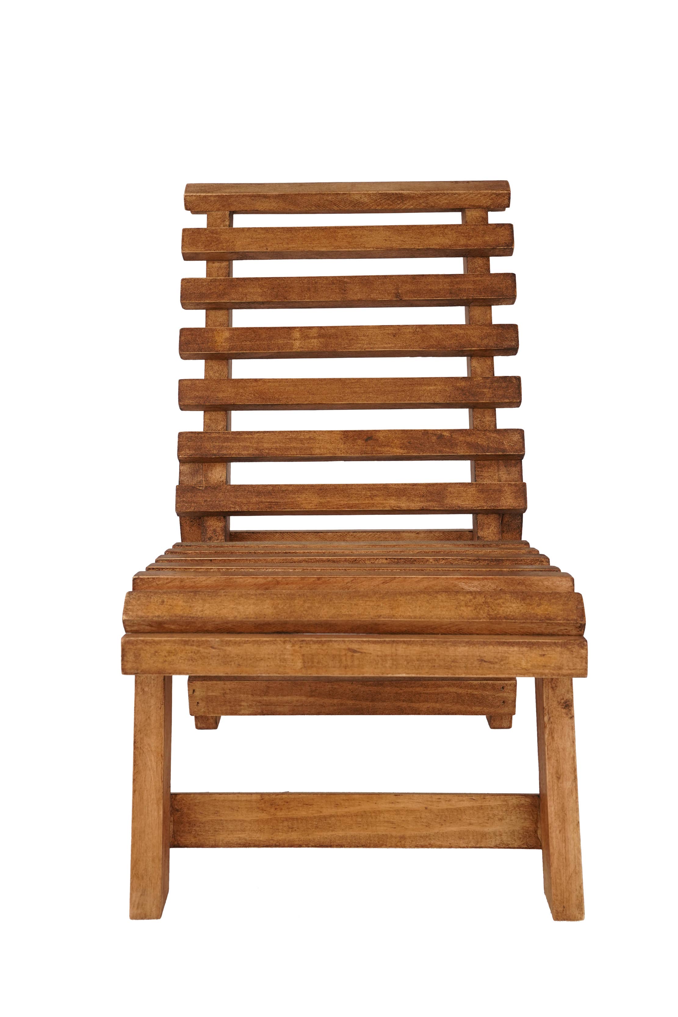 My Amigos Imports - Wholesale Chair - CLEARANCE-Wooden Lounge Chair-Display-11x14x19H inches--$328