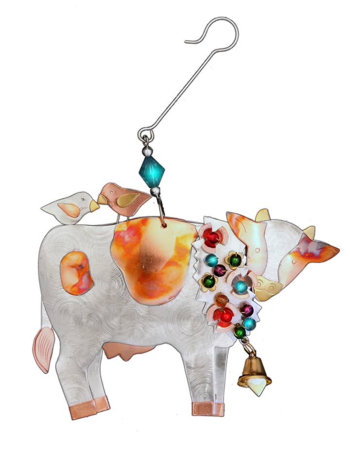Elsie Cow Ornament for wholesale by Pilgrim Imports
