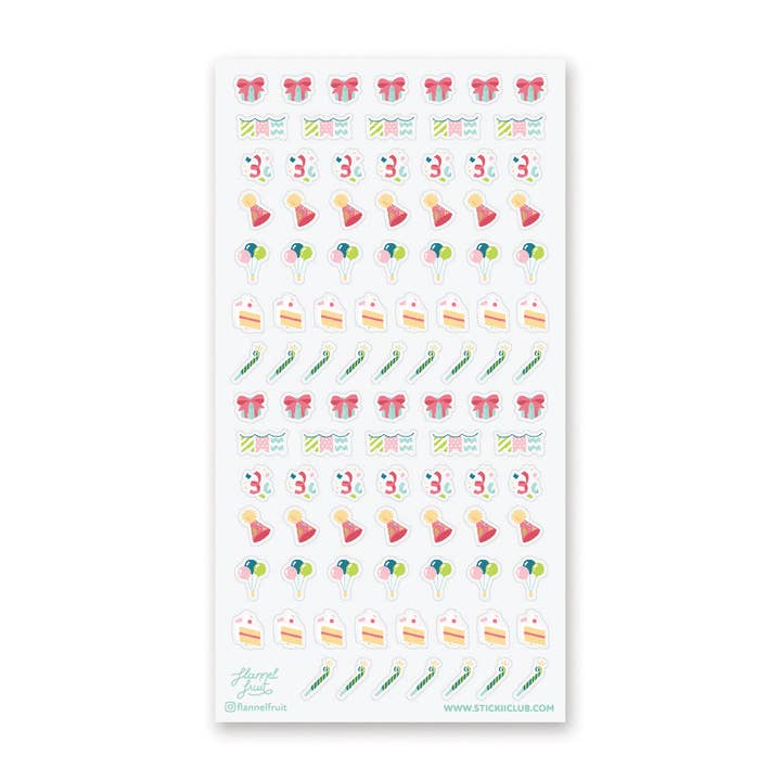 Hoja de pegatinas Party Perfect para venta al por mayor de STICKII