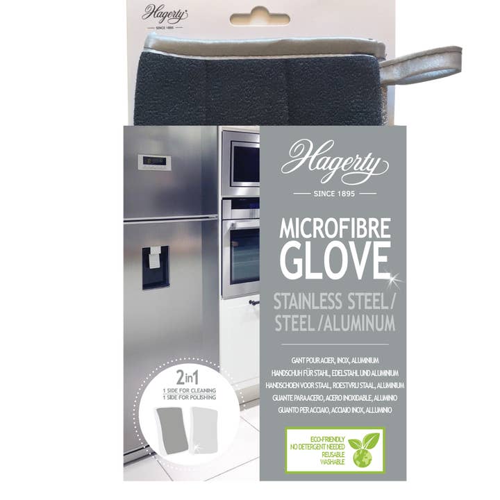 MICROFIBER GLOVES STAINLESS STEEL HAGERTY for wholesale by Hagerty