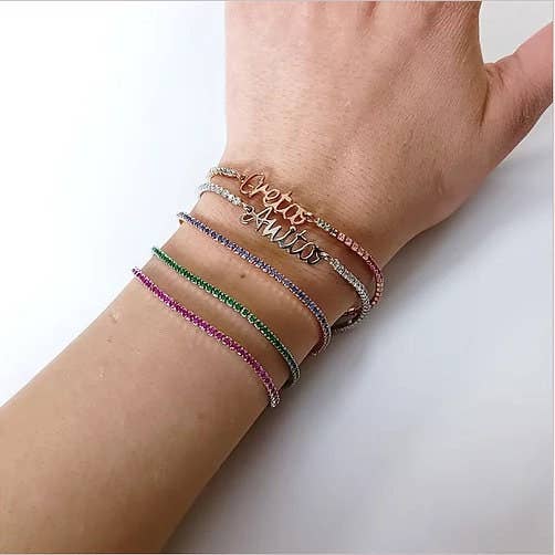 M di Martina - Wholesale Bedelarmbandje - Tennisarmband met of zonder naam „aanpasbaar”1