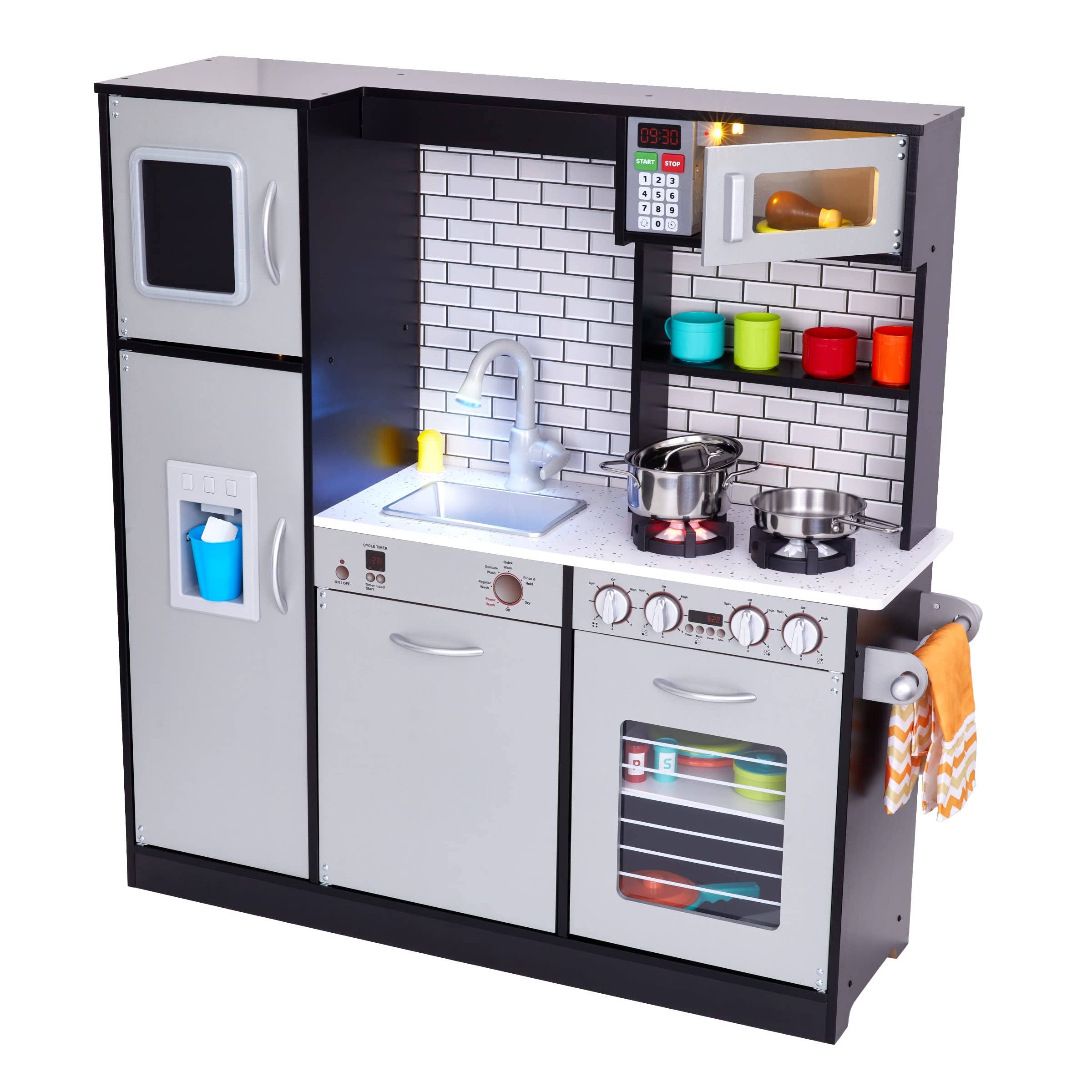 Jumbl - Wholesale Toy Set - Kids - Kids Play Kitchen Set, Wooden Kitchen Playset W/Accesories0