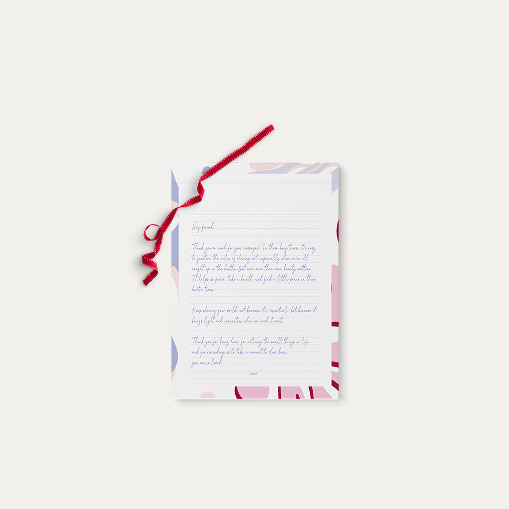 Glimmery Moments® - Wholesale Notepad - Biophilia - A Modern Lined Notepad for Handwritten Moments2