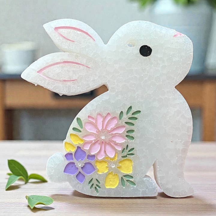 Floral Sparkle Bunny Freshie for wholesale by Bug and Bean Freshies