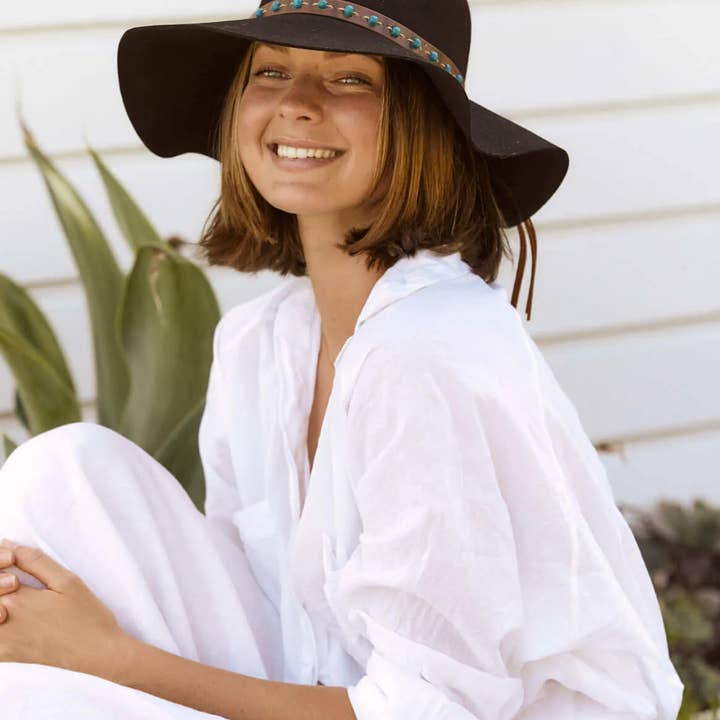 Conner Hats – Großhandel Fedora-Hut – Damen – 1970 Australischer Woll-Boho-Hut5