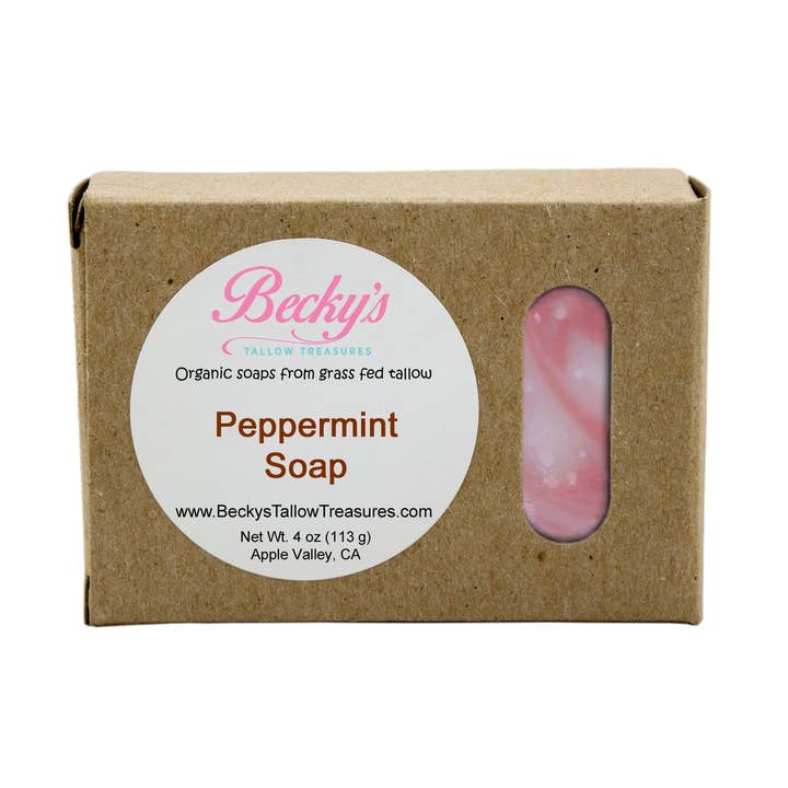 Becky's Tallow Treasures - Vendita all'ingrosso Saponette - Sapone corpo alla menta piperita0