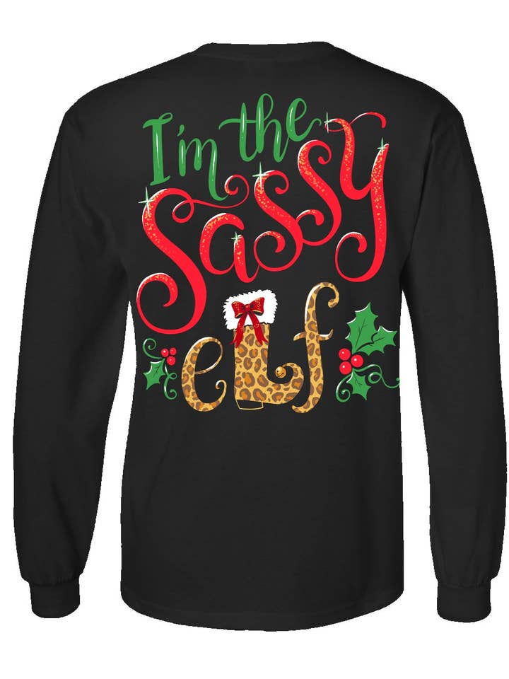 XM34 Duende Atrevido - Manga Comprida - Preto por atacado de Southern Attitude